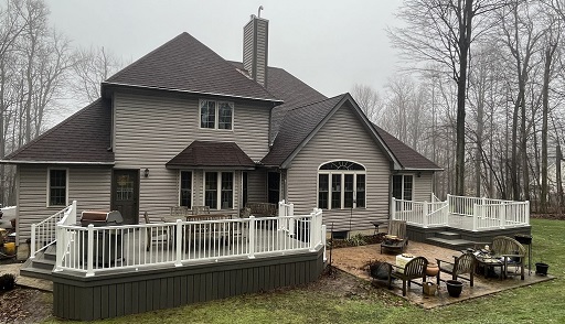 outdoor deck and patio